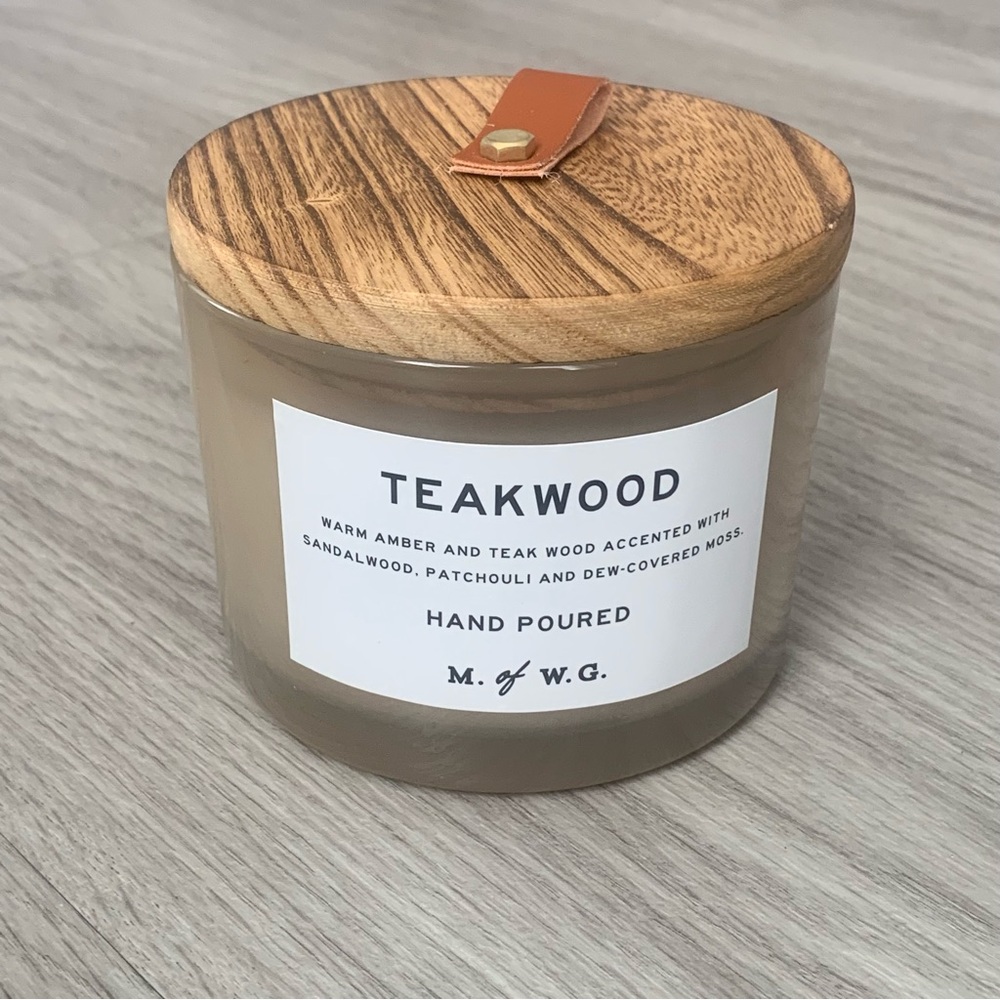 Makers of Wax Goods (M of WG) candle - Teakwood
